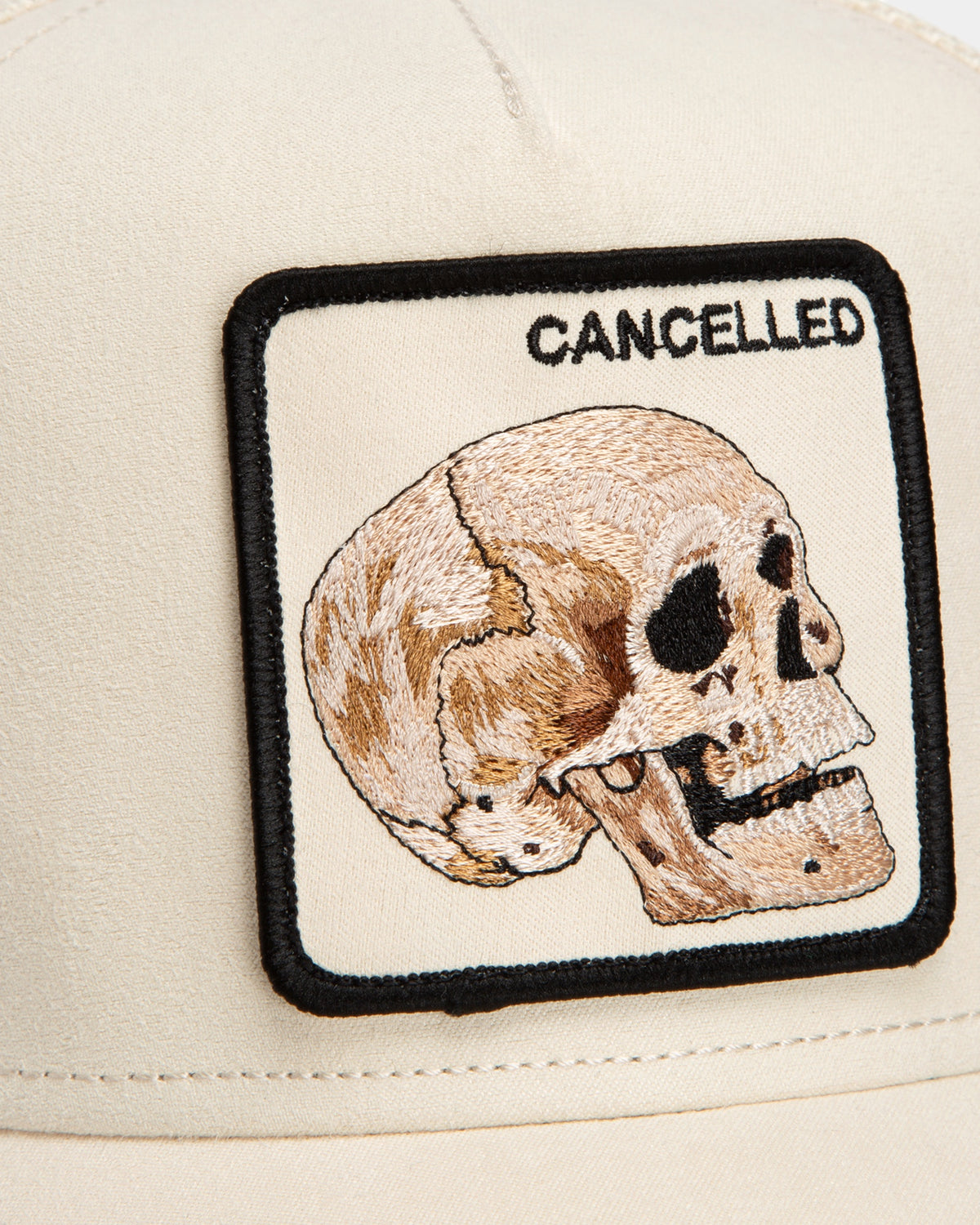 Goorin Bros. Suede Cancelled Skull – Cappellino trucker Crema