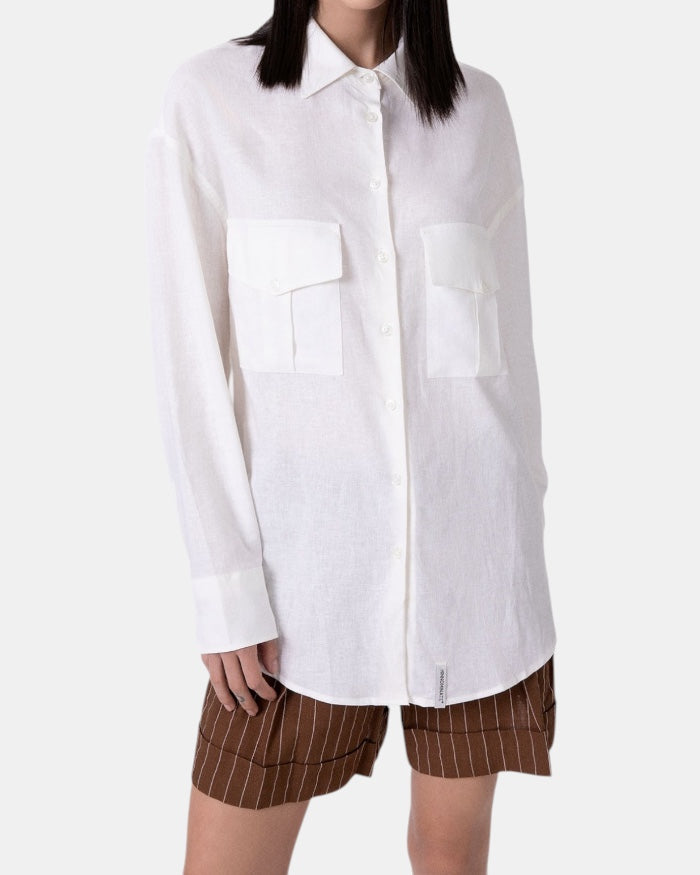 CAMICIA IN LINO W02631