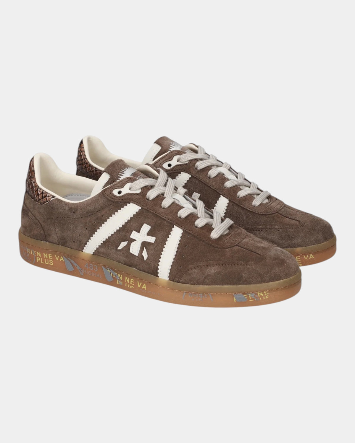 Premiata Bonnied 8576 – Sneaker effetto scamosciato Taupe