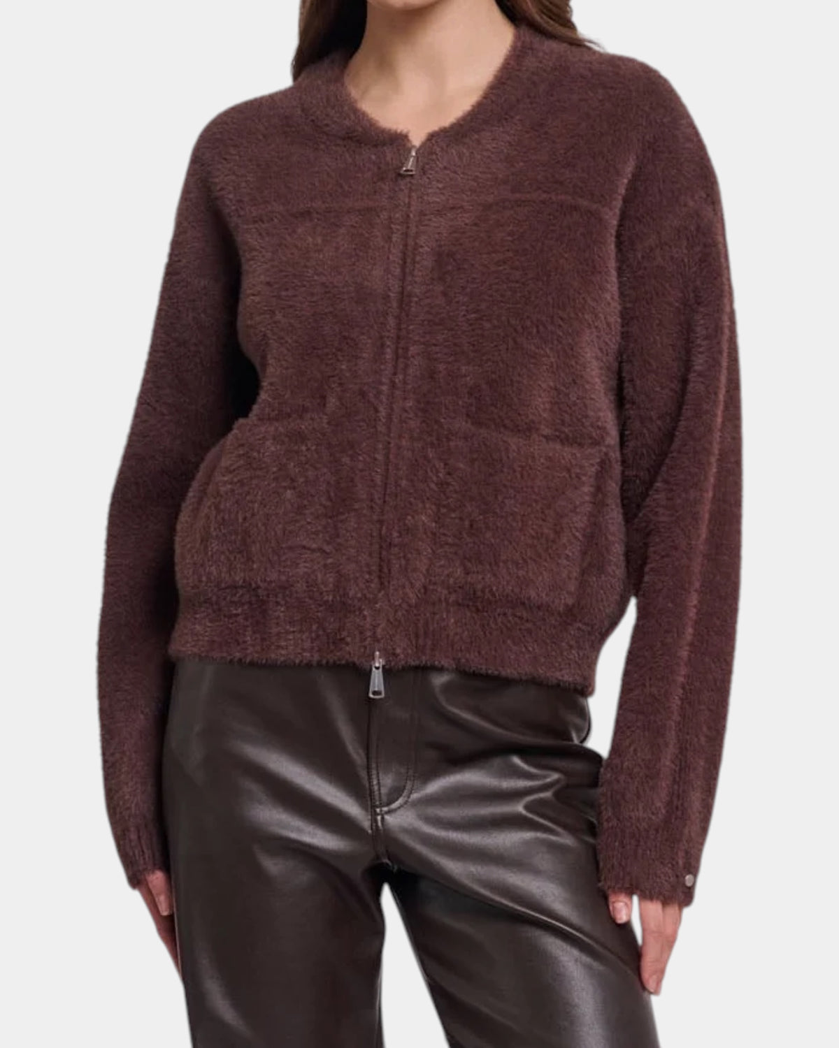 Rino & Pelle Bento – Giacca corta in maglia con zip