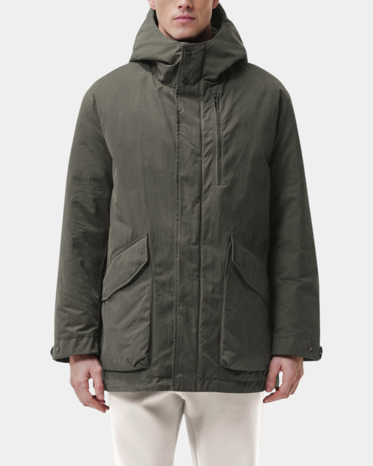 Duno Hoshi – Parka con cappuccio in cotone tecnico
