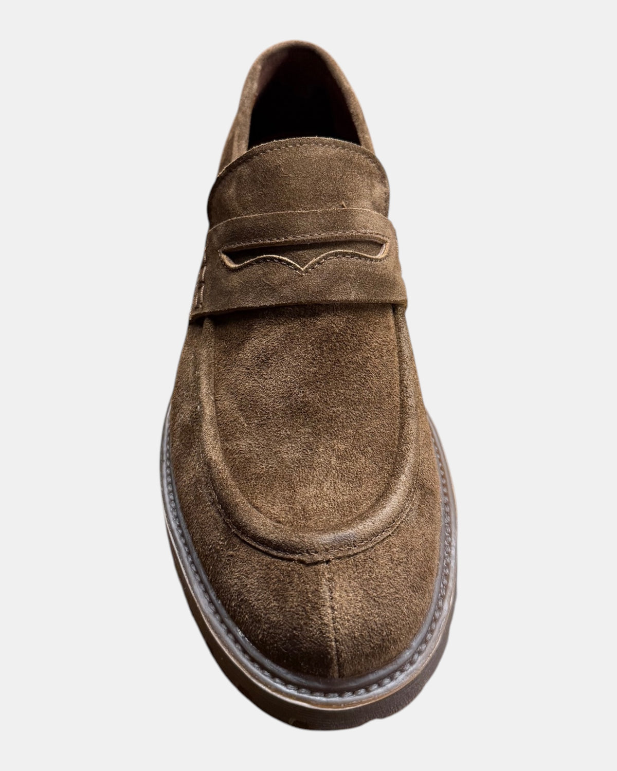 Hundred100 – Mocassino in suede con suola carrarmato Marrone