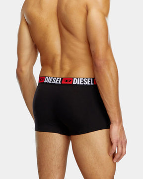 Diesel Set 3 Boxer con Logo in Vita Nero