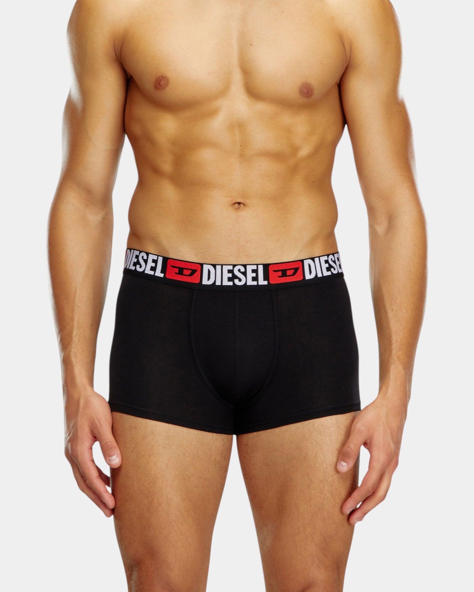 Diesel Set 3 Boxer con Logo in Vita Nero