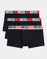 Diesel Set 3 Boxer con Logo in Vita Nero