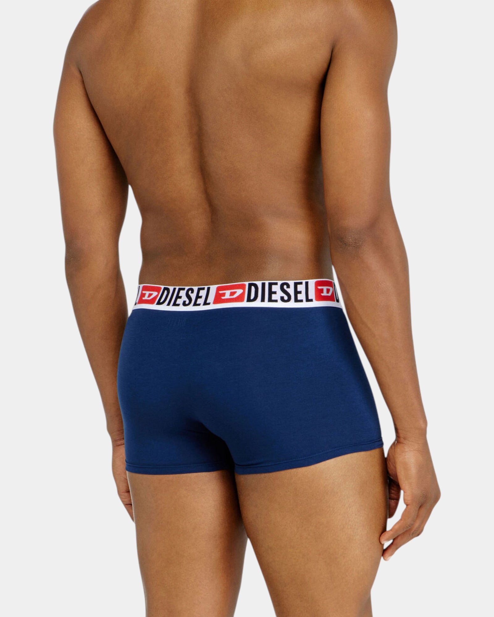 Diesel Set 3 Boxer con Logo in Vita Nero