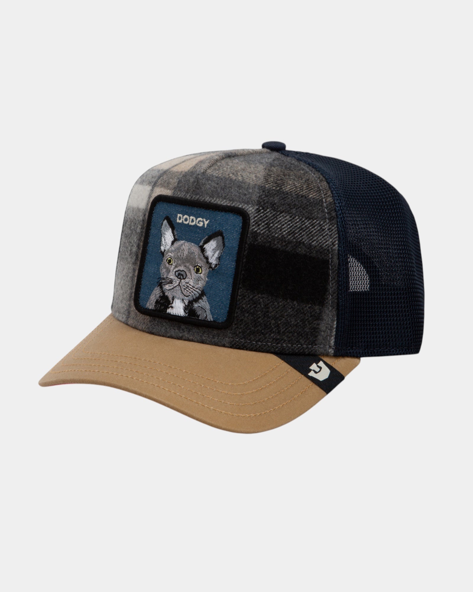 Goorin Bros. Brit Frenchie – Cappellino trucker a quadri Grigio
