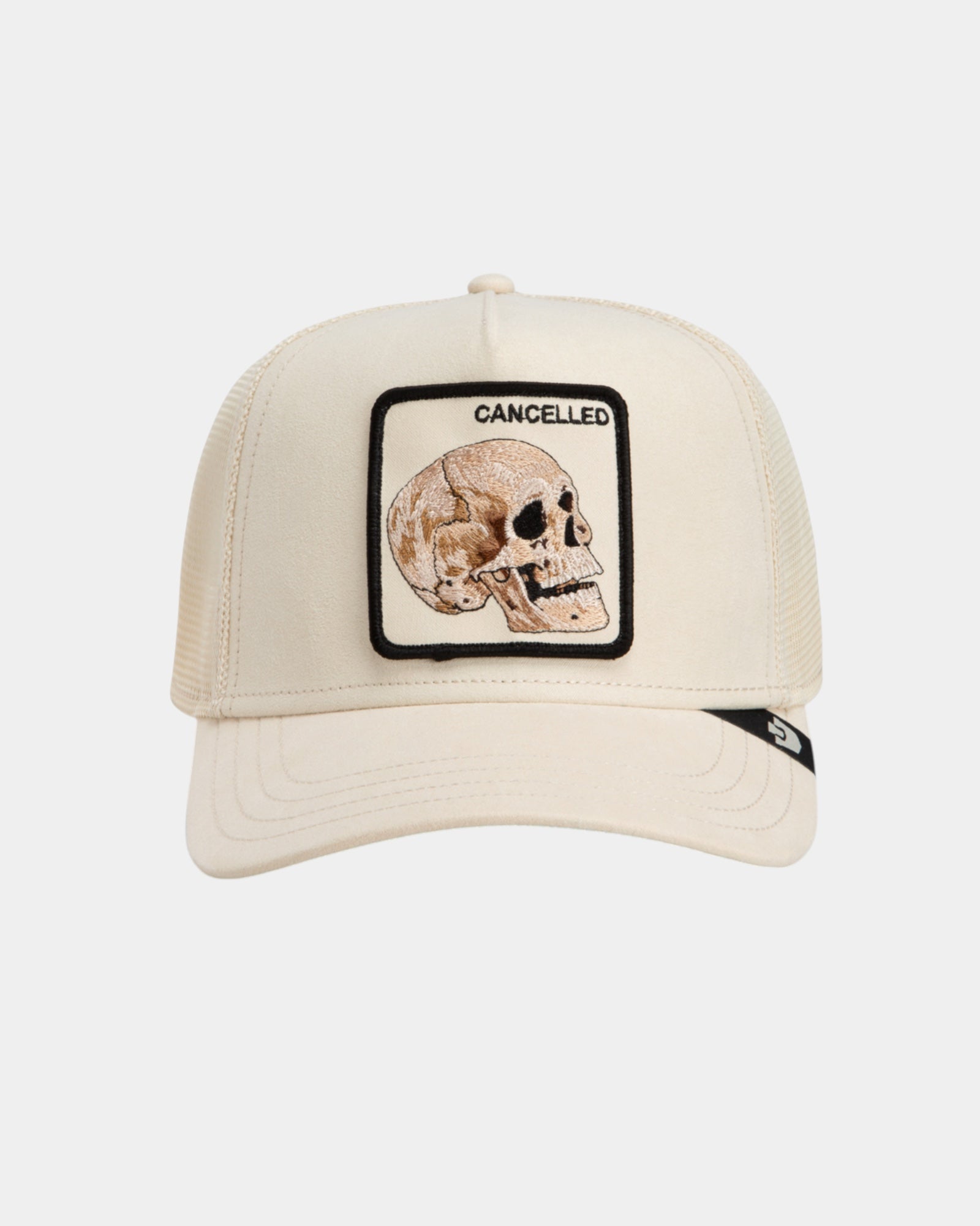 Goorin Bros. Suede Cancelled Skull – Cappellino trucker Crema