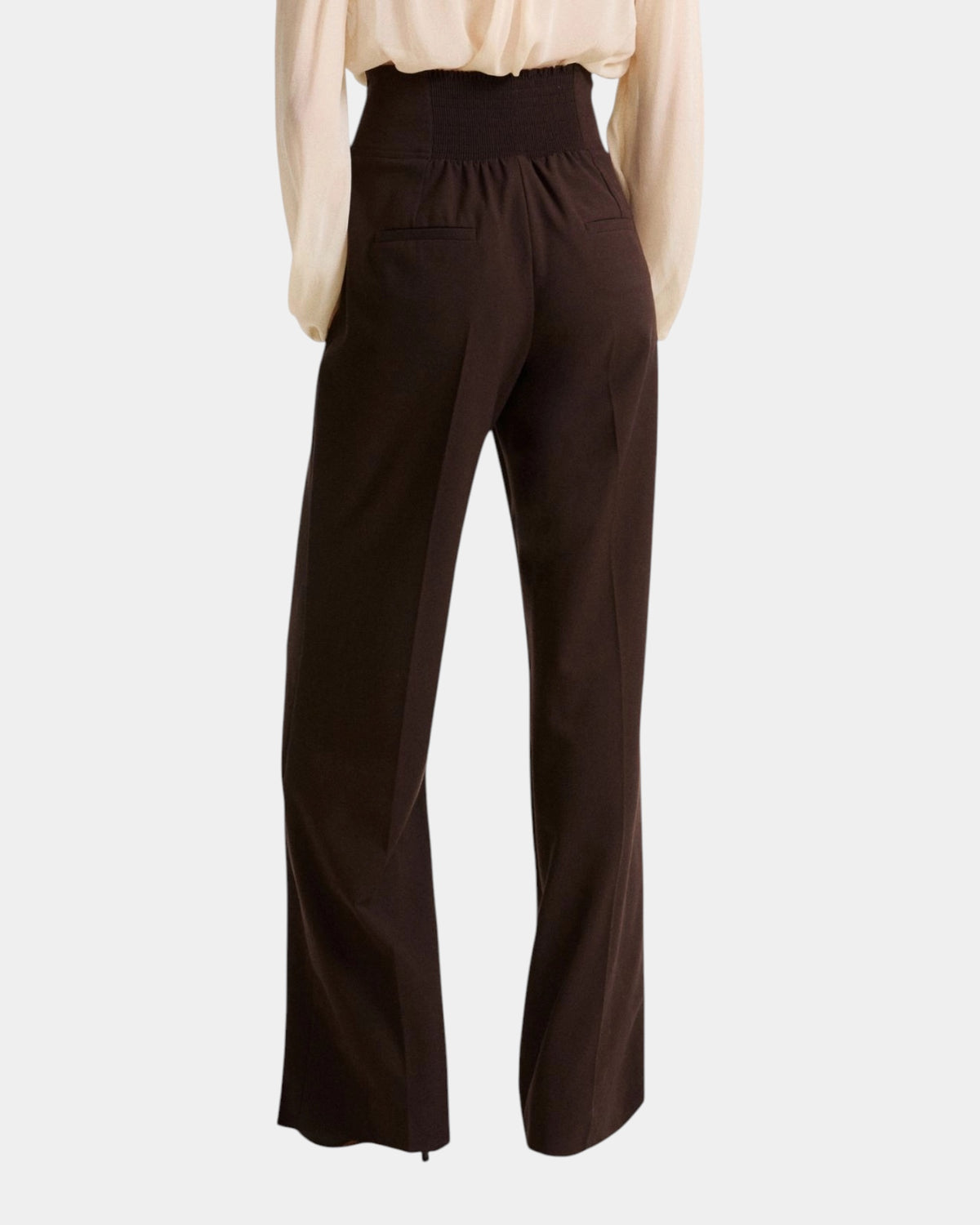 Marella Maranta – Pantalone a vita alta con cinturini