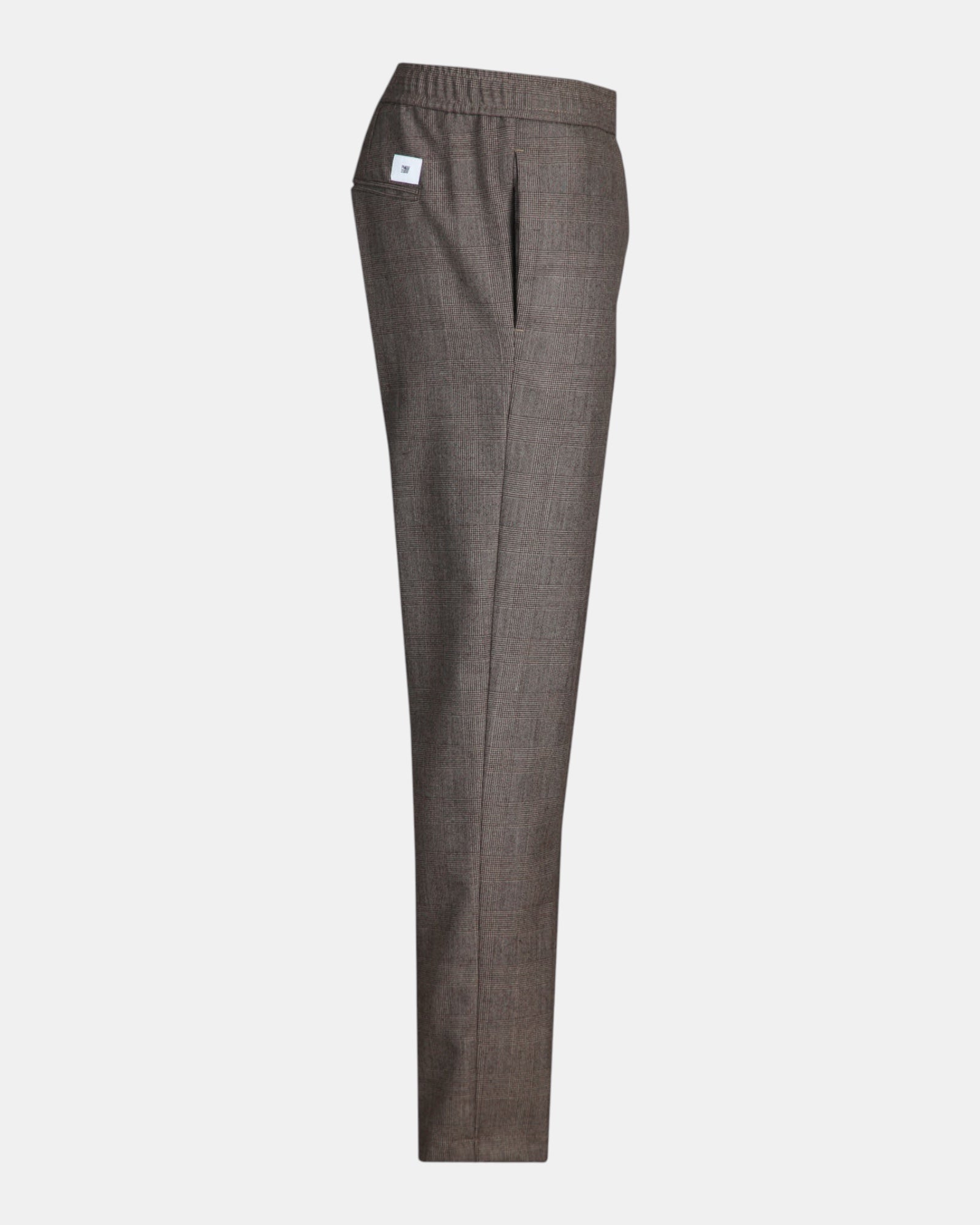 PMDS Steve – Pantalone slim in misto lana principe di Galles Beige