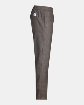 PMDS Steve – Pantalone slim in misto lana principe di Galles Beige