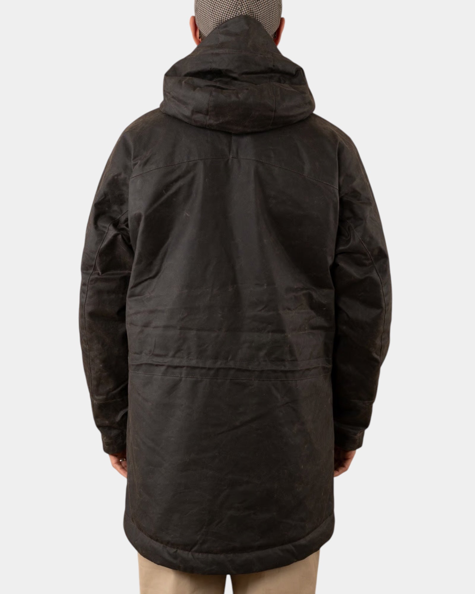 Manifattura Ceccarelli Long Mountain Jacket 7013 – Giacca lunga in cotone cerato con cappuccio