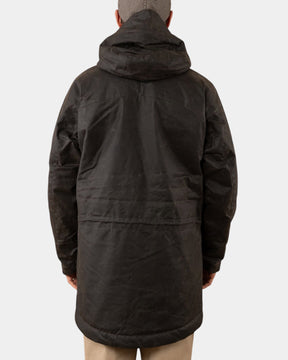 Manifattura Ceccarelli Long Mountain Jacket 7013 – Giacca lunga in cotone cerato con cappuccio