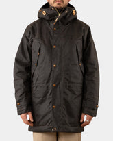 Manifattura Ceccarelli Long Mountain Jacket 7013 – Giacca lunga in cotone cerato con cappuccio