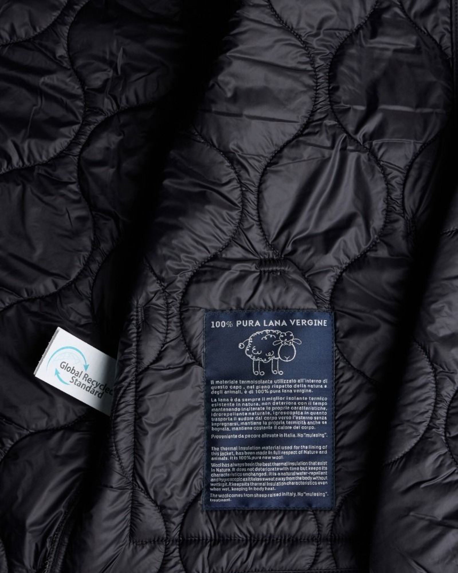 Manifattura Ceccarelli Quilted Jacket Liner 7086 – Giacca trapuntata nera