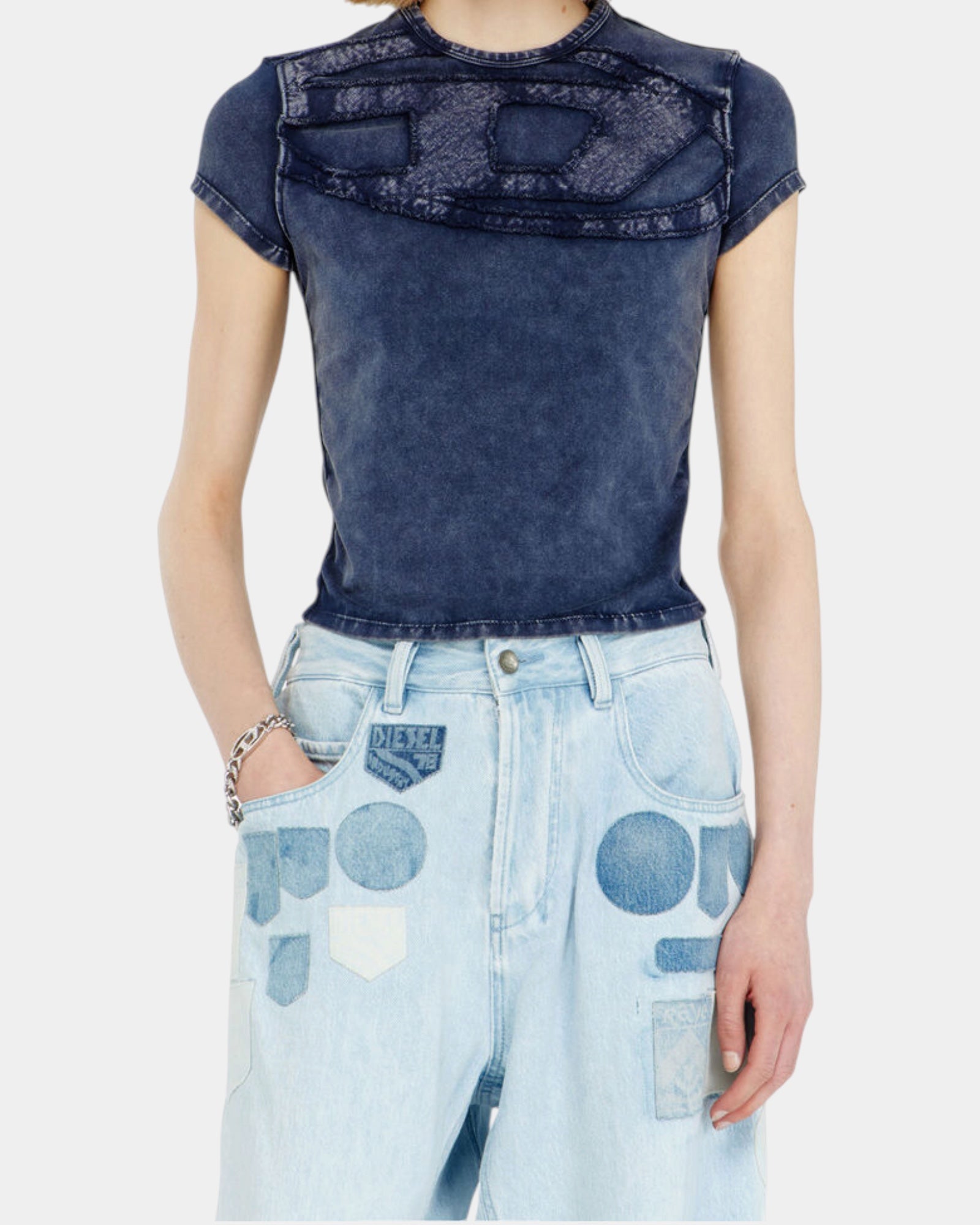 Diesel Top T-Mely-Cup Effetto Lavato