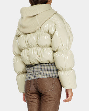 Diesel Giacca Imbottita W-Idney con Cappuccio in Maglia
