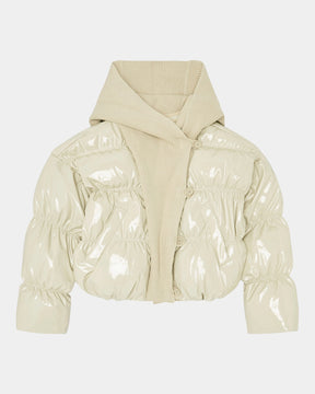 Diesel Giacca Imbottita W-Idney con Cappuccio in Maglia