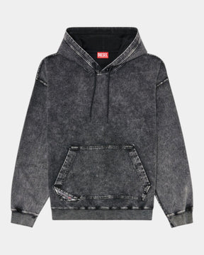 Diesel Felpa con Cappuccio S-Boxt-Hood-Tuk Effetto Denim