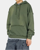 Diesel Felpa con Cappuccio S-Pock-Hood Verde militare