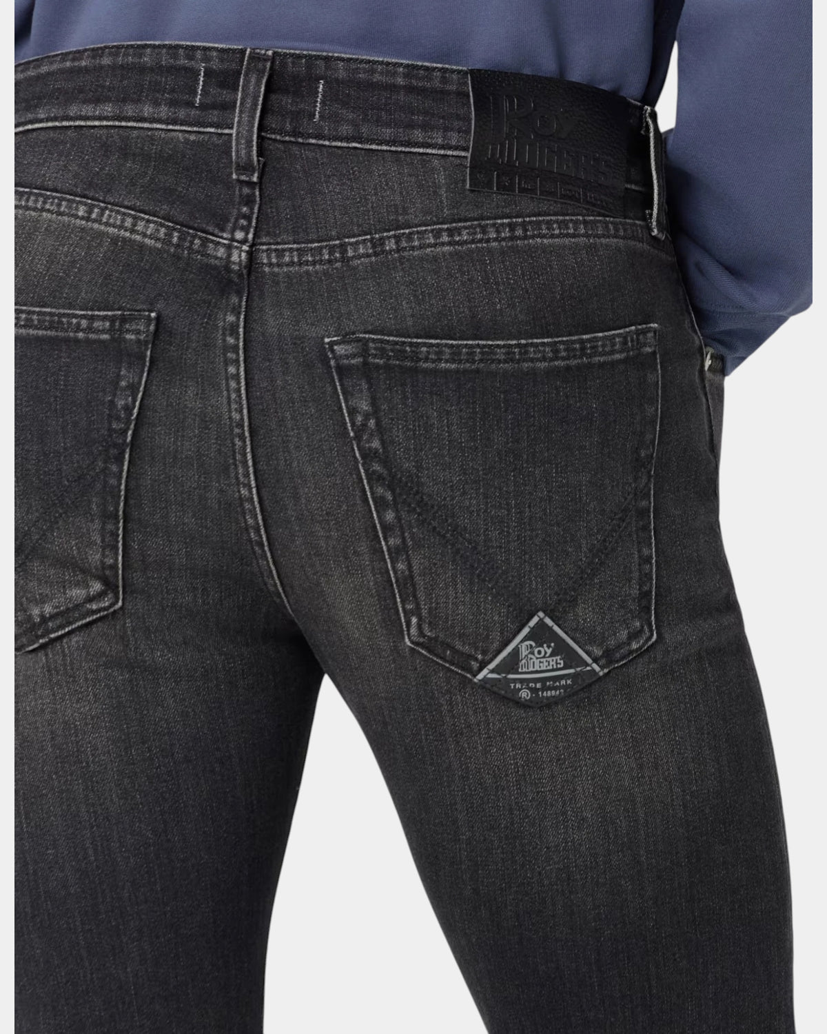 Roy Roger's Jeans 517 Slim Denim Nero FERG