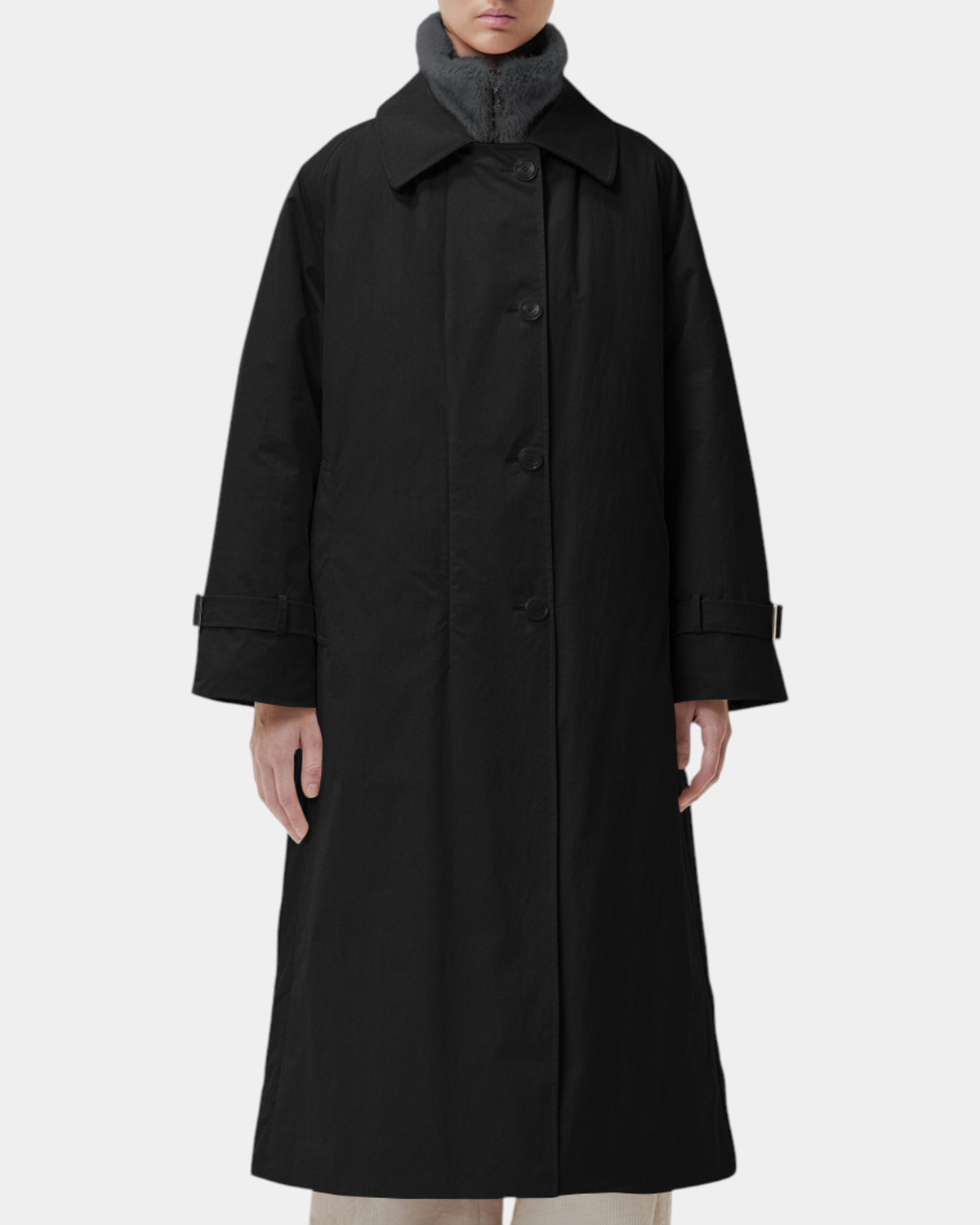 Duno Aloma – Trench con gilet staccabile Nero