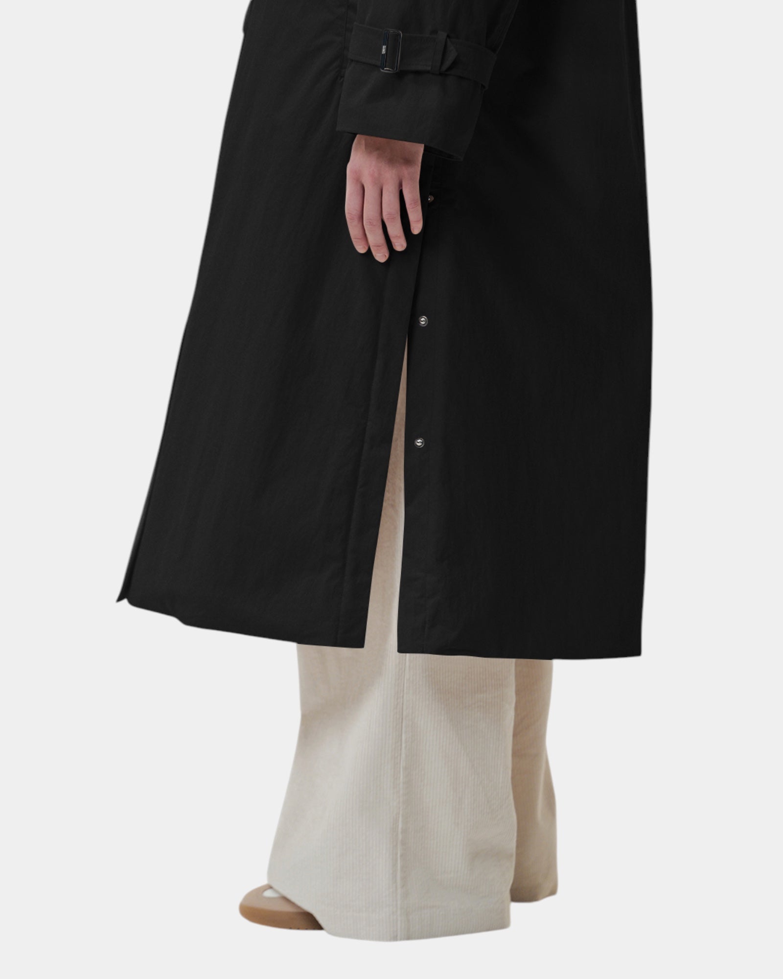 Duno Aloma – Trench con gilet staccabile Nero