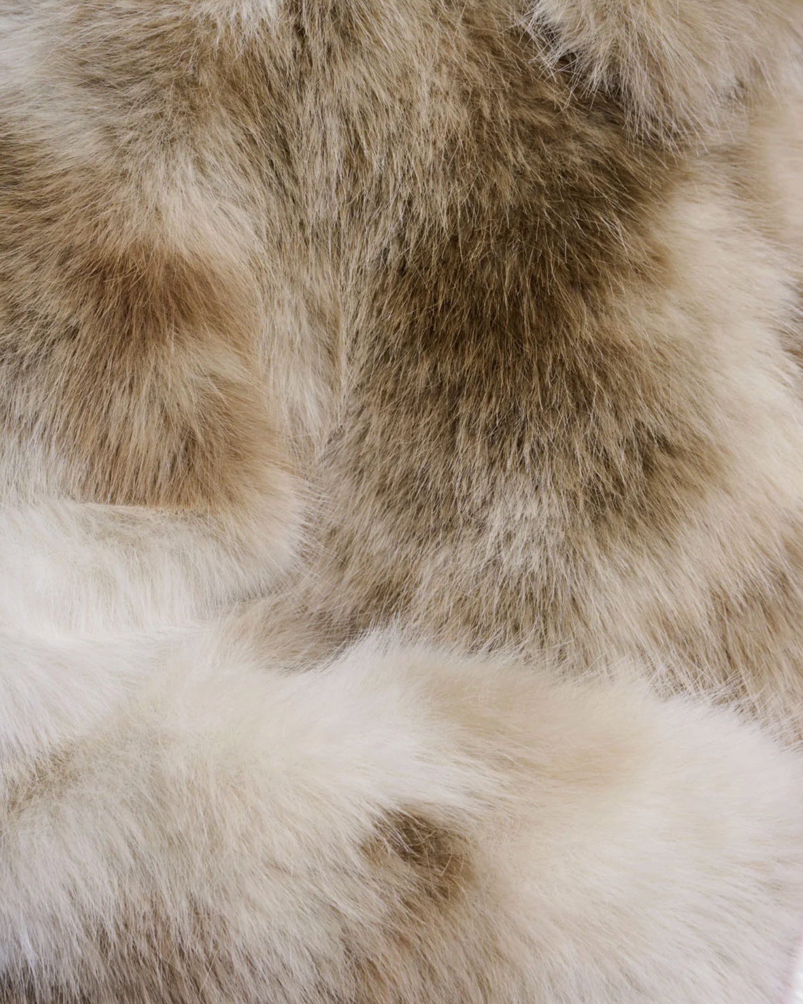 Rino & Pelle Amine – Giacca in ecopelliccia bicolore Beige/Verde