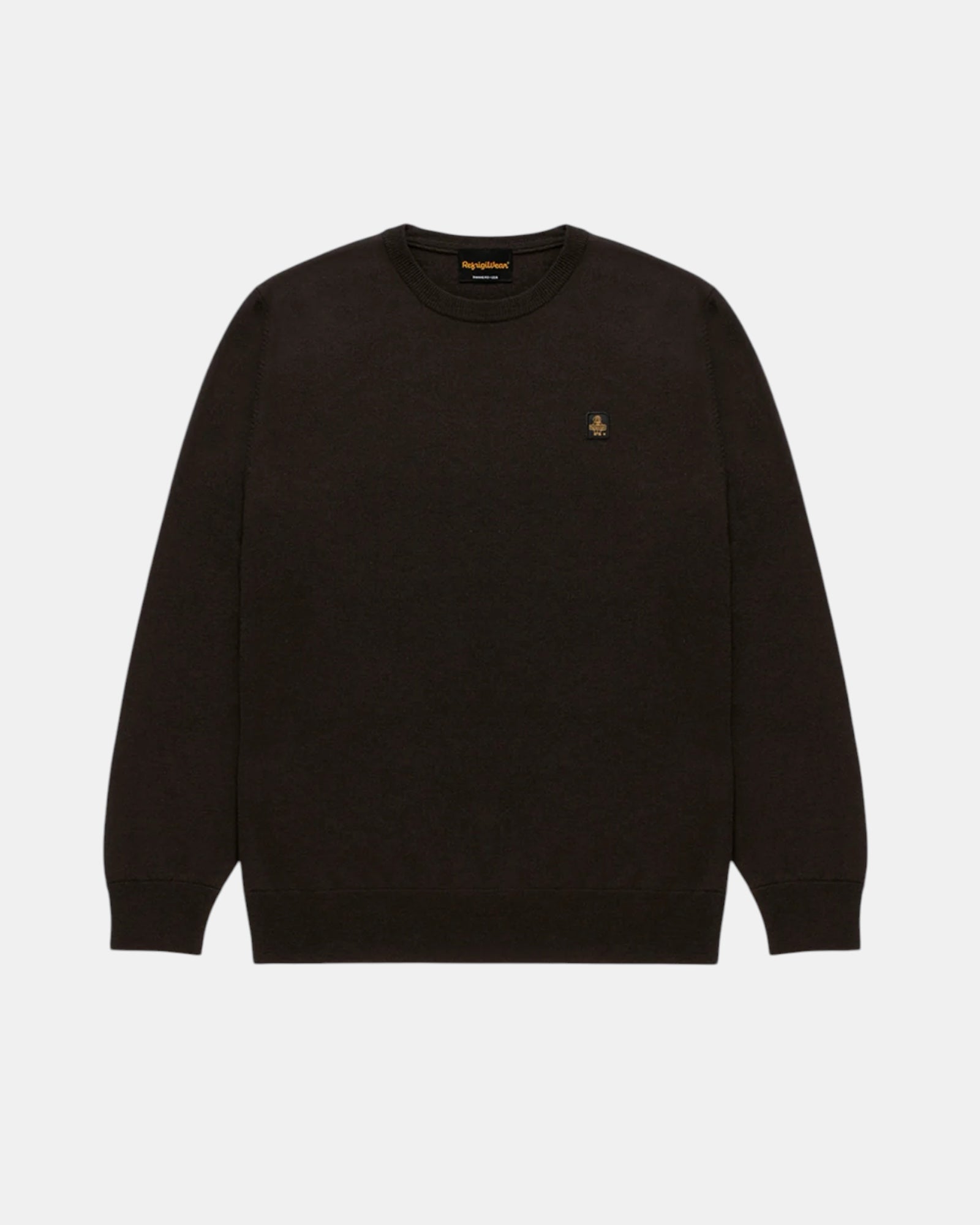 RefrigiWear Bennet – Maglione girocollo in lana merino Terracotta