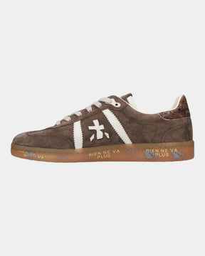 Premiata Bonnied 8576 – Sneaker effetto scamosciato Taupe