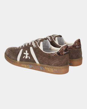 Premiata Bonnied 8576 – Sneaker effetto scamosciato Taupe
