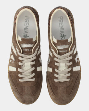 Premiata Bonnied 8576 – Sneaker effetto scamosciato Taupe