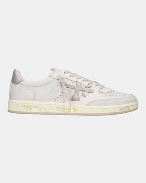 Premiata Bskt Clayd 8447 – Sneaker in pelle e suede Bianco/Beige