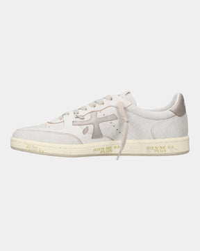 Premiata Bskt Clayd 8447 – Sneaker in pelle e suede Bianco/Beige