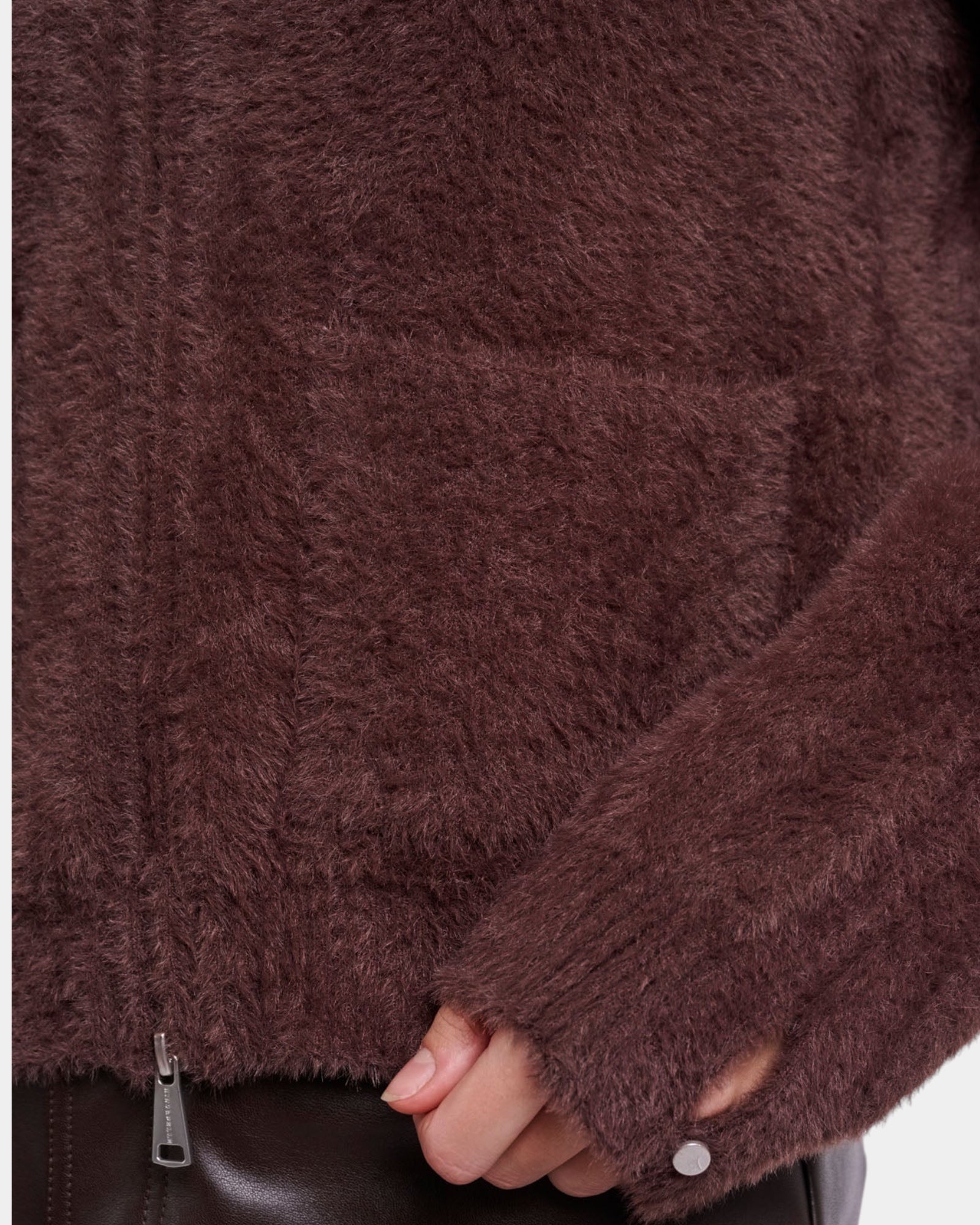 Rino & Pelle Bento – Giacca corta in maglia con zip
