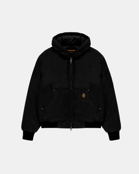 RefrigiWear Corby – Bomber imbottito con cappuccio Nero