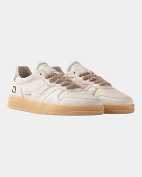 D.A.T.E. Sneakers Court 2.0 Used Bianco