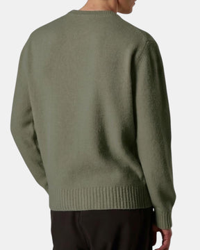 Daniele Fiesoli – Maglione paricollo in filato mouliné salvia