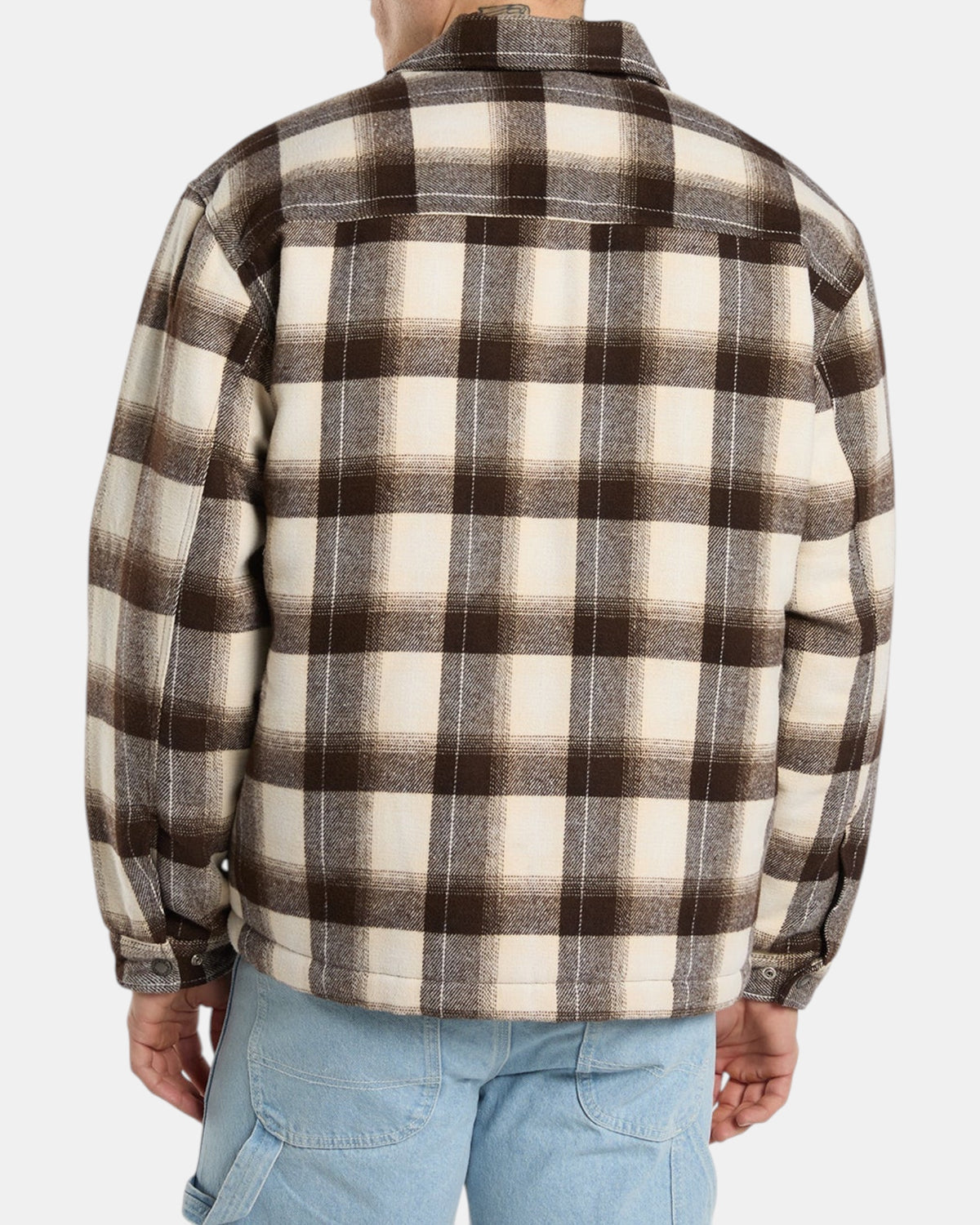 Dickies Florence – Giacca-camicia oversize in flanella a quadri Marrone