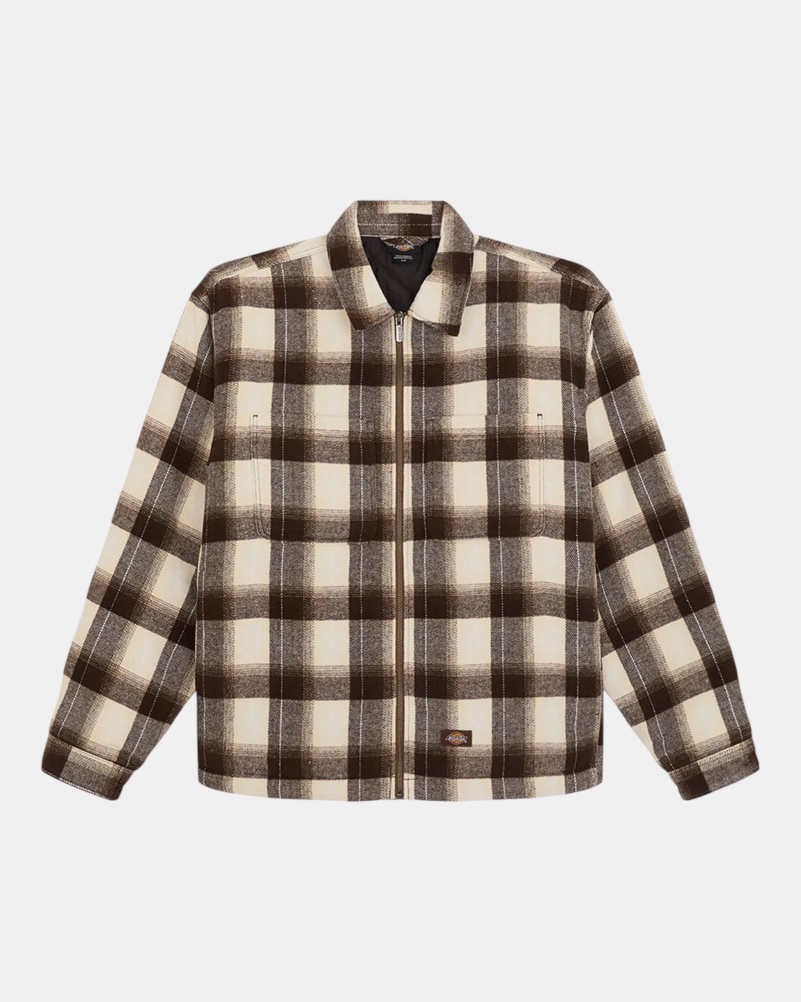 Dickies Florence – Giacca-camicia oversize in flanella a quadri Marrone