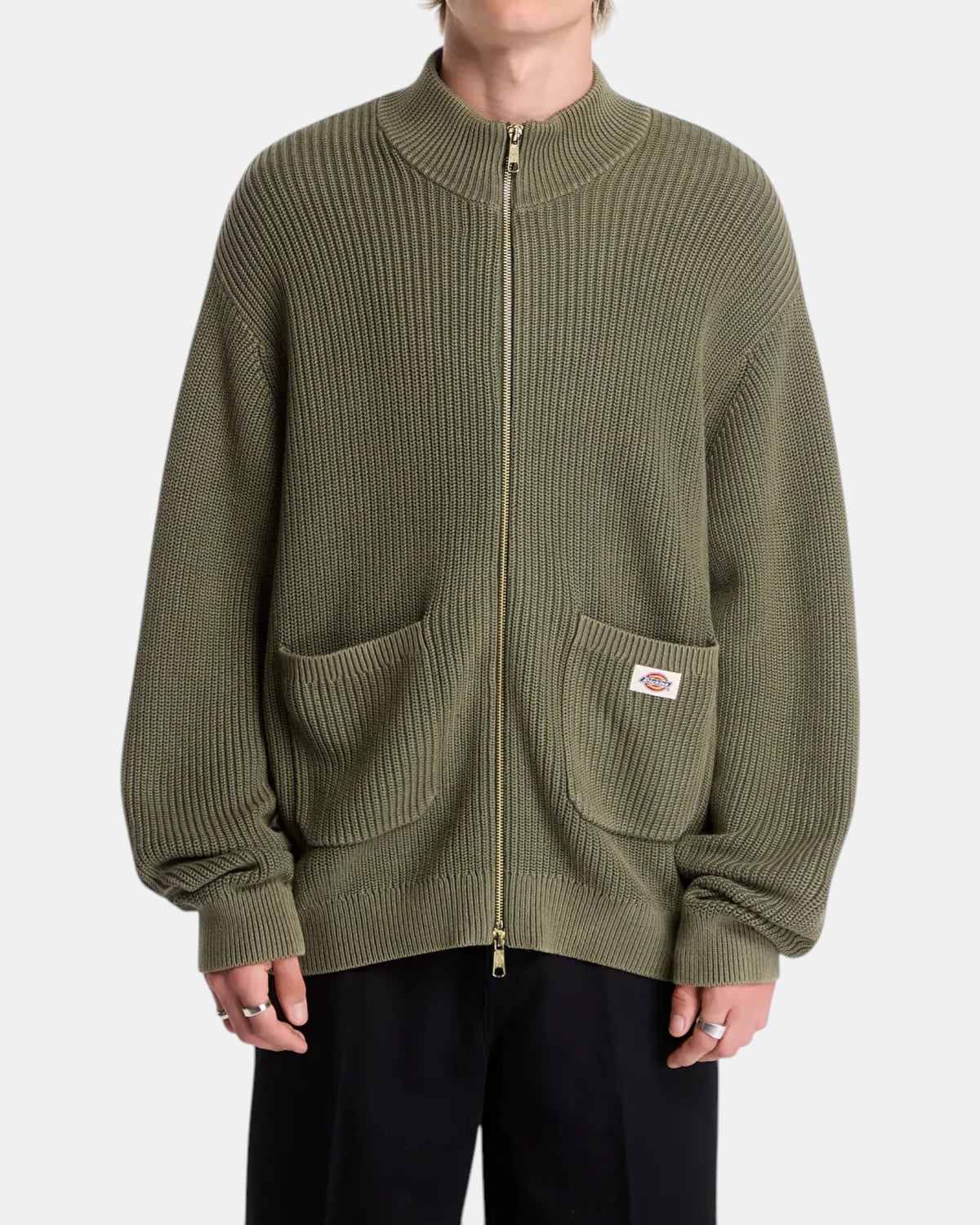 Dickies Fredonia – Maglione in maglia a coste con zip
