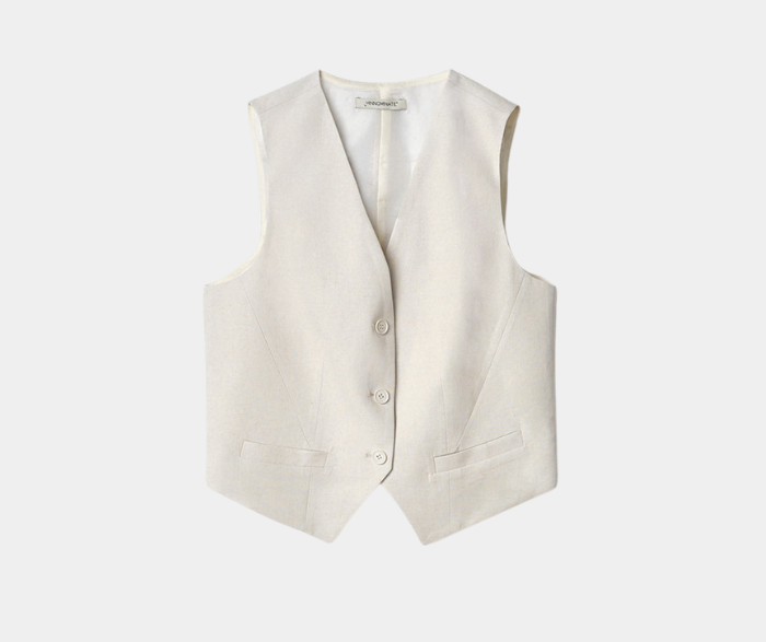 HINNOMINATE GILET IN LINO W01842