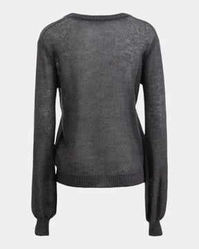 Hinnominate – Maglia con scollo a V misto mohair