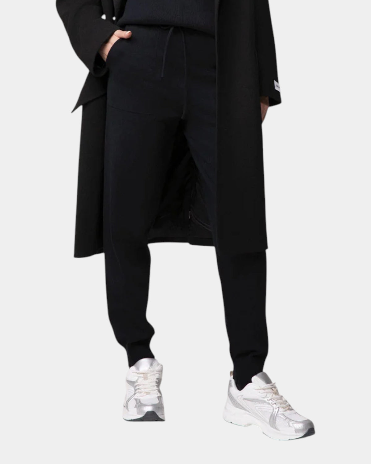 Hinnominate – Pantalone jogging in maglia di cotone Nero