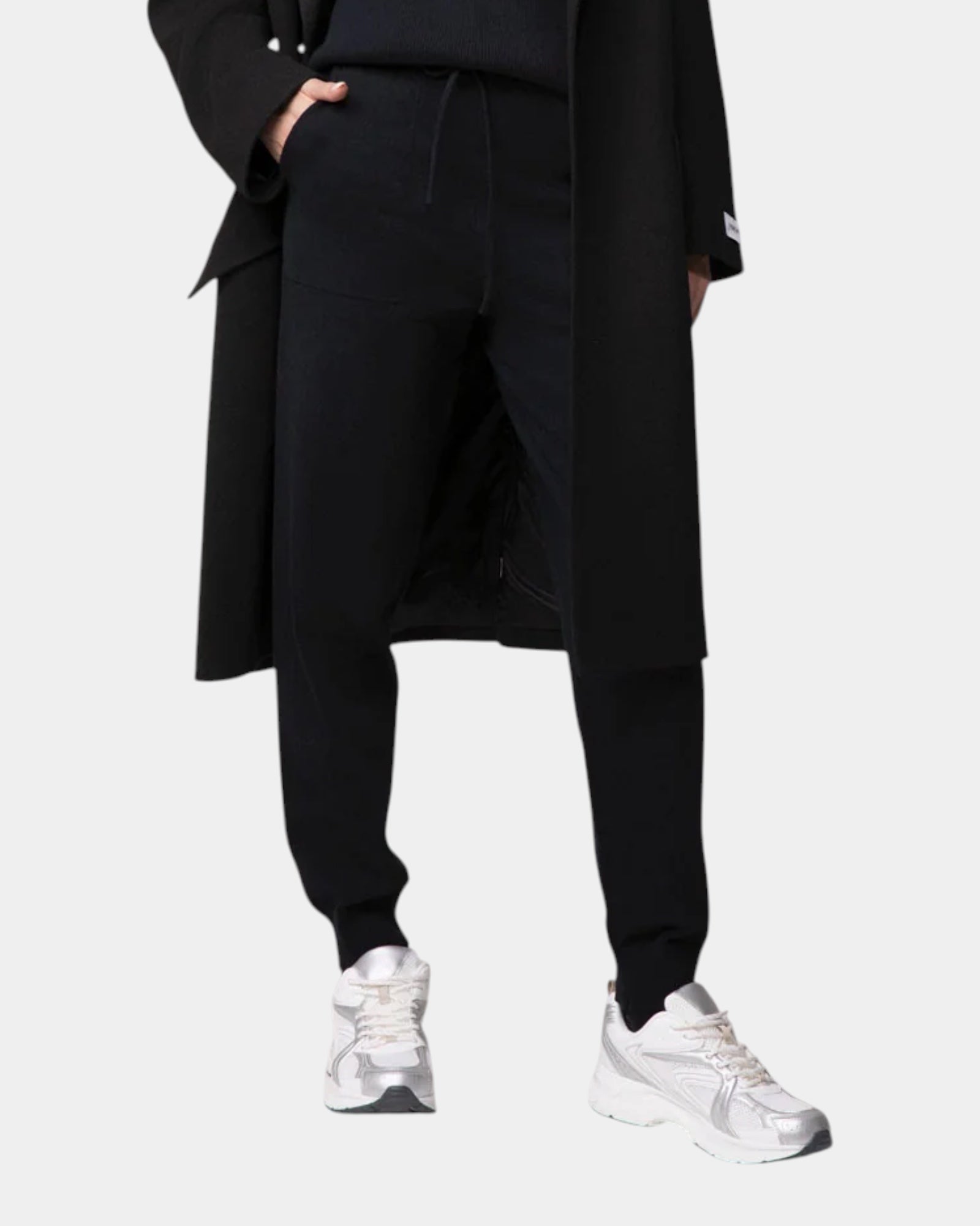 Hinnominate – Pantalone jogging in maglia di cotone Nero