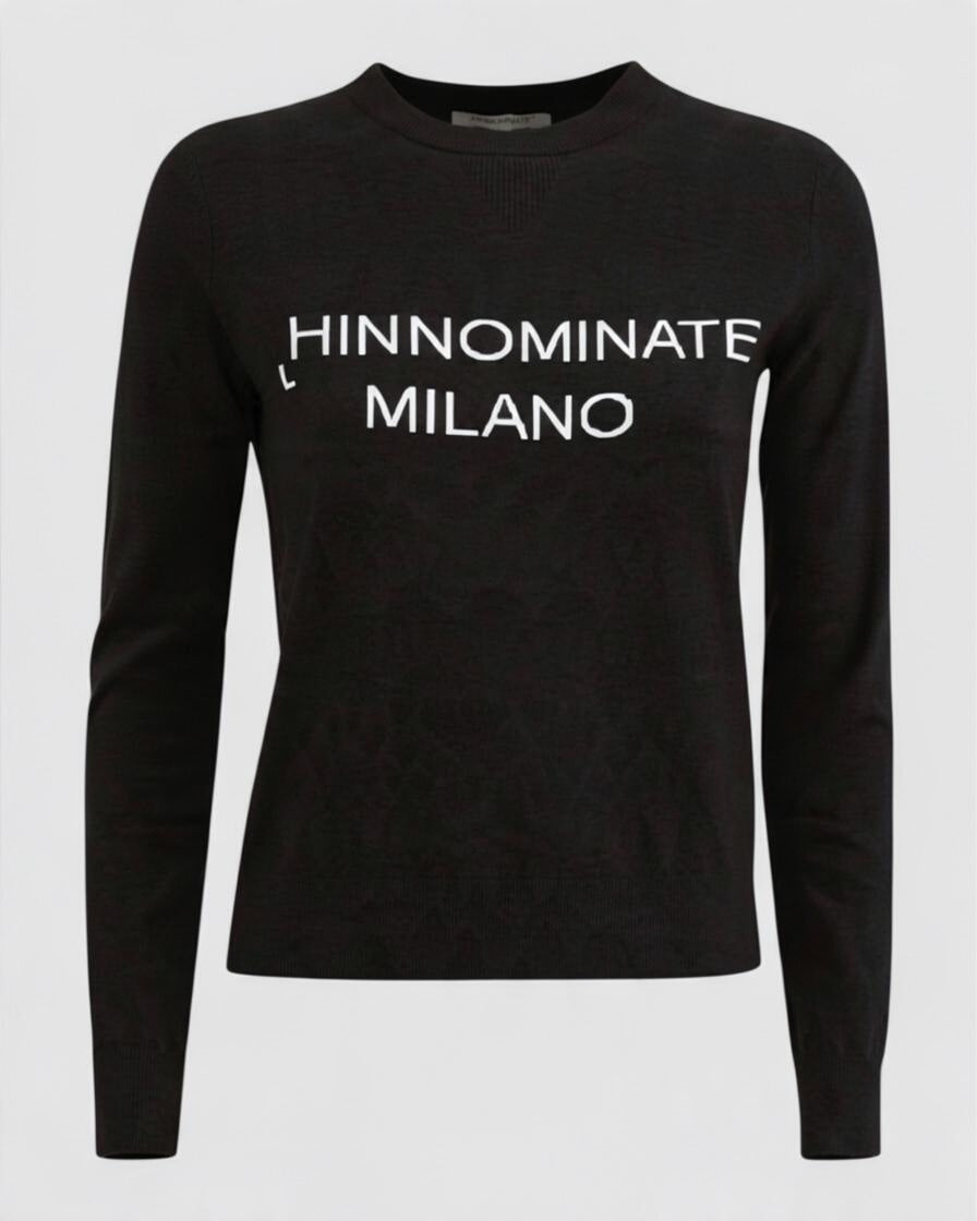 Hinnominate – Maglia paricollo con intarsio