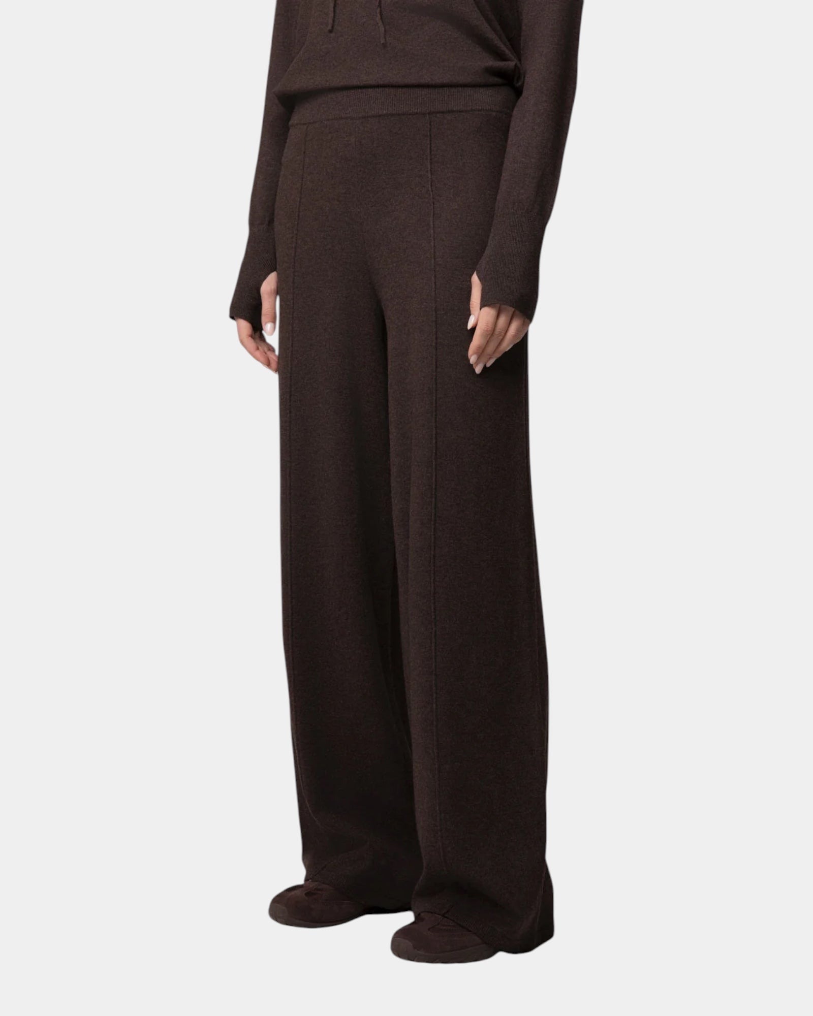 Hinnominate – Pantalone palazzo con nervature in maglia