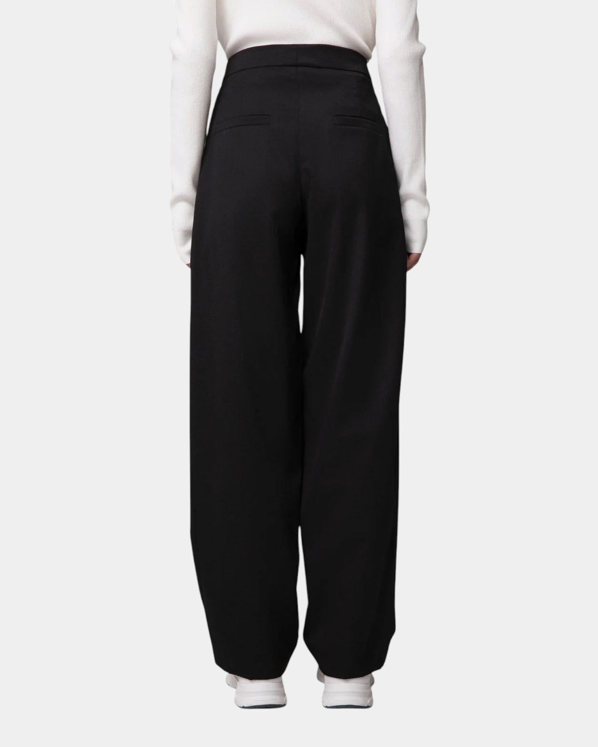 Hinnominate – Pantalone banana in misto lana Nero