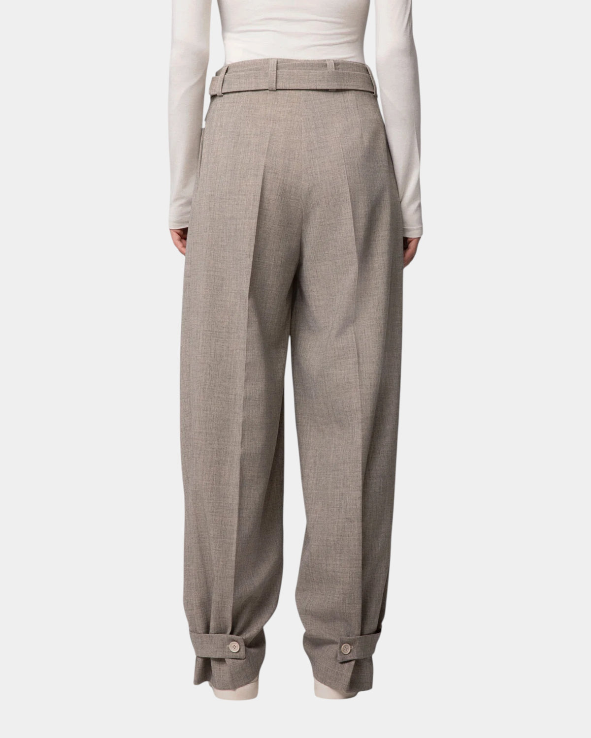 Hinnominate – Pantalone con cinturino Beige