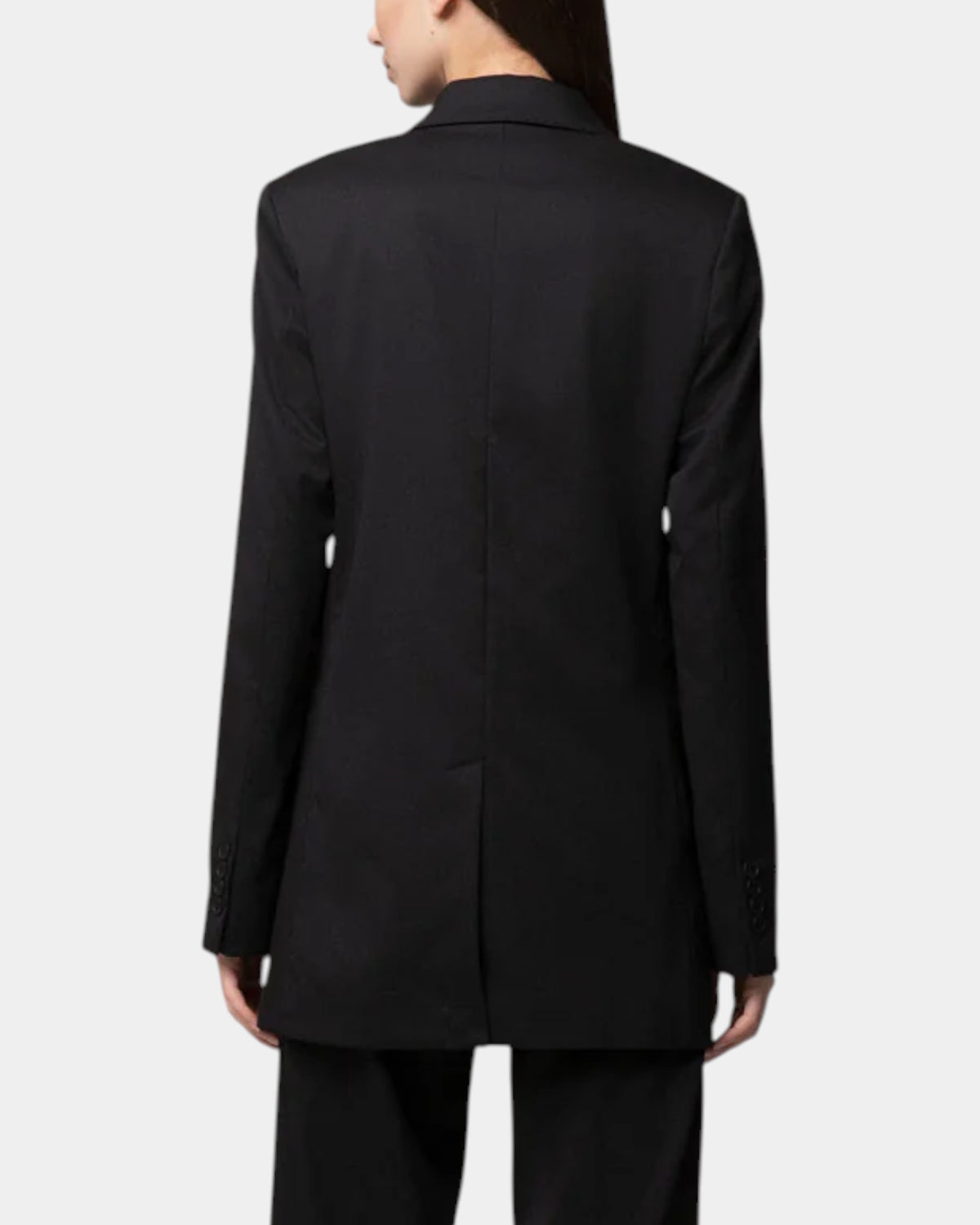 Hinnominate – Blazer doppiopetto in misto lana Nero